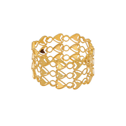 Gold Lacework Ring 21KT - FKJRN21KM10886