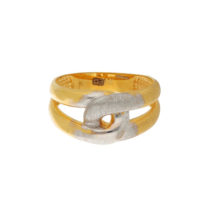 Gold Fusion Knot Ring 21KT - FKJRN21KM10887