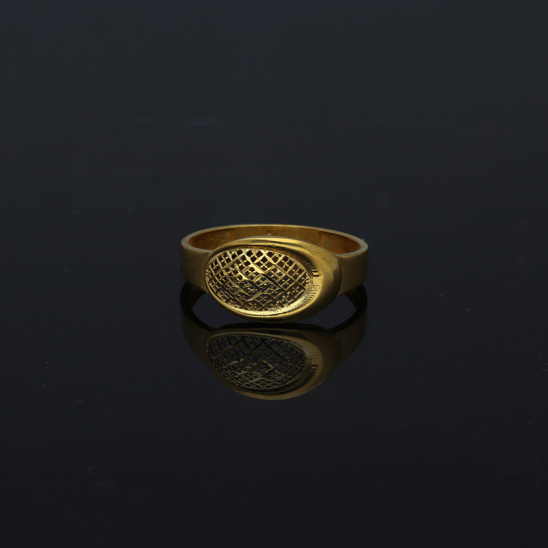 Gold Mesh Ring 21KT - FKJRN21KM11147