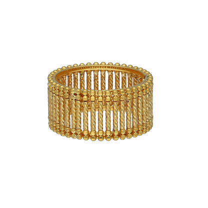Gold Broad Ring 21KT - FKJRN21KM11152