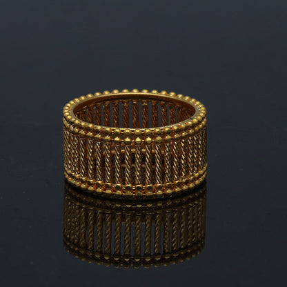 Gold Broad Ring 21KT - FKJRN21KM11152