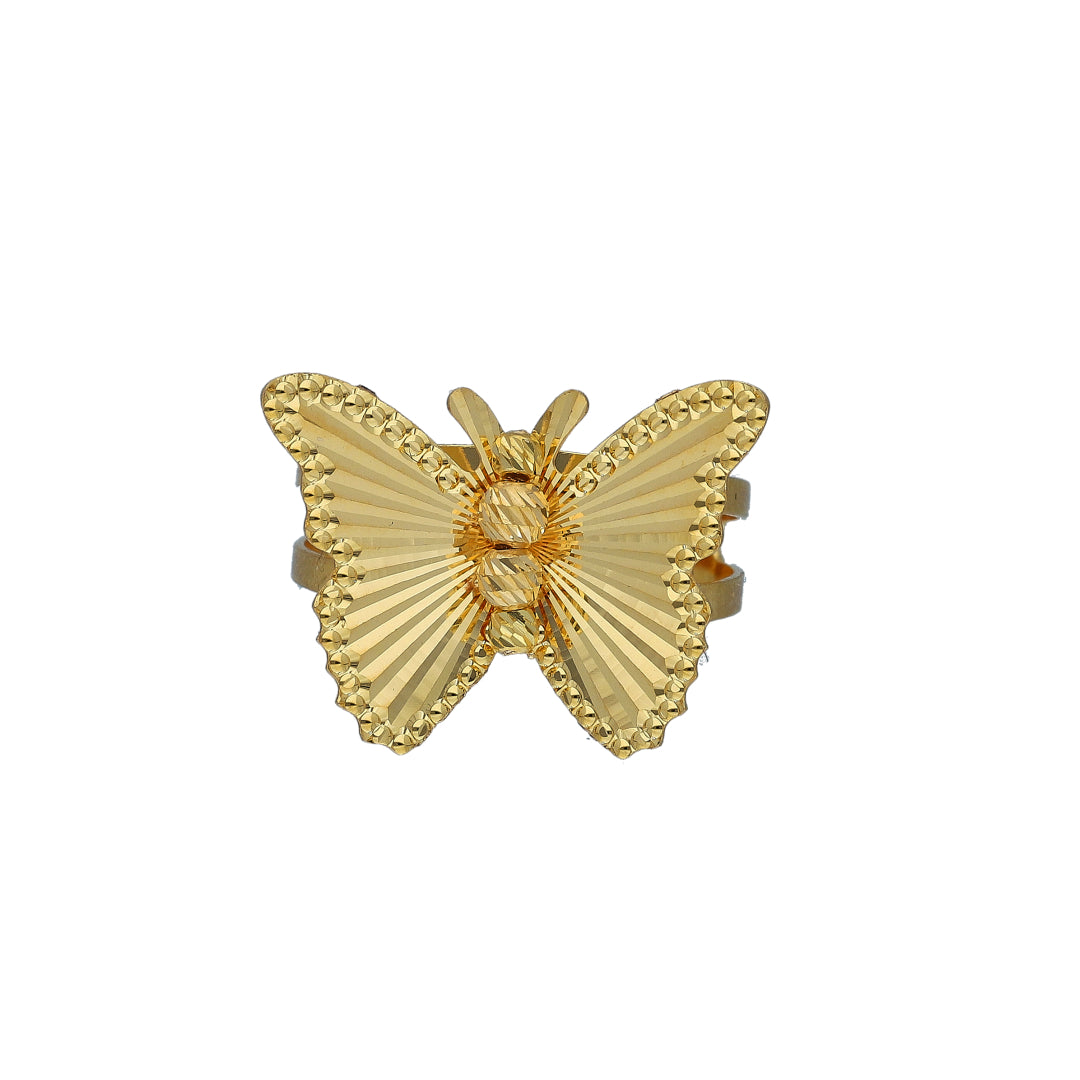Gold Butterfly Radiance Ring 21KT - FKJRN21KM11170