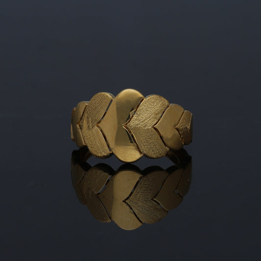 Gold Link Statement Ring 21KT - FKJRN21KM11173