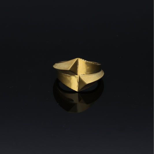 Gold Prism Statement Ring 21KT - FKJRN21KM11175