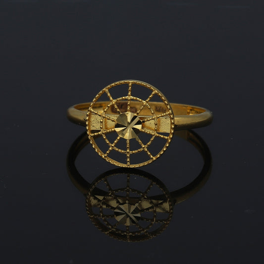 Gold Circle Web Ring 21KT - FKJRN21KM11189