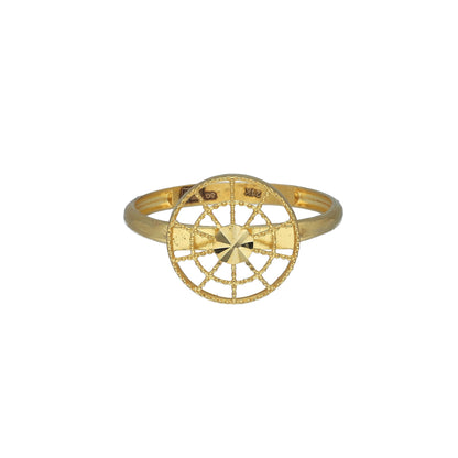 Gold Circle Web Ring 21KT - FKJRN21KM11189