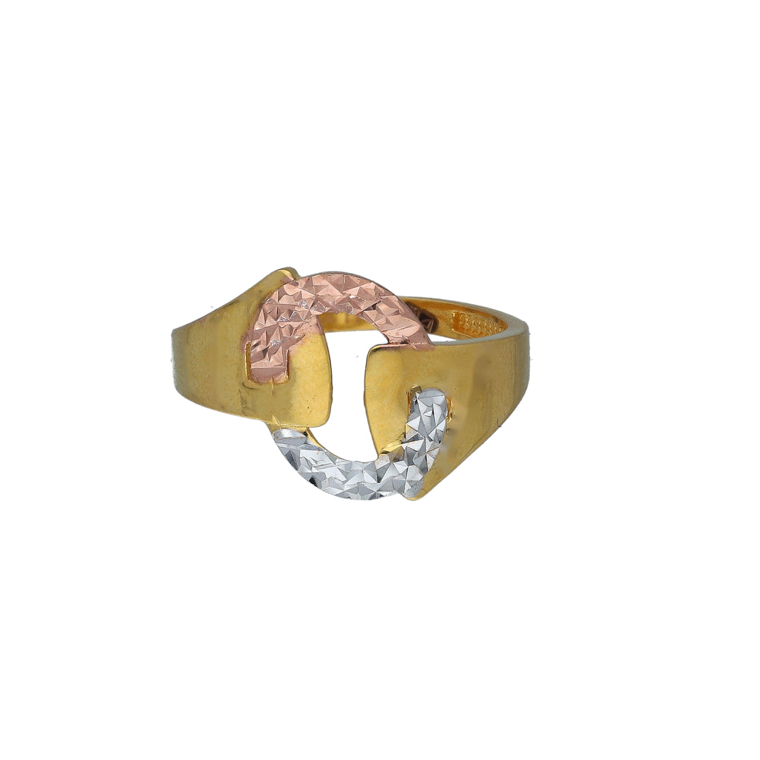 Gold Soft Link Ring 21KT - FKJRN21KM11190