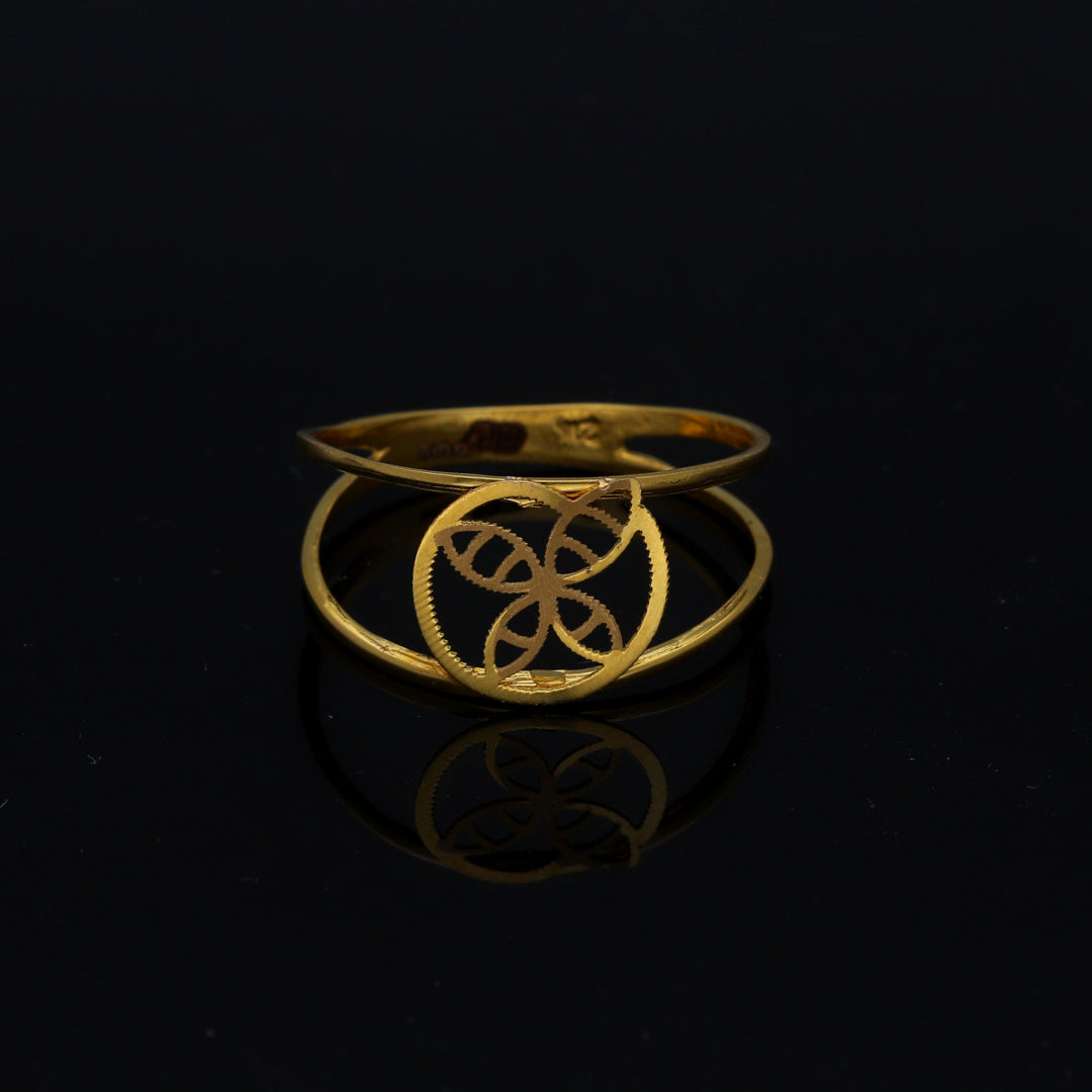 Gold Open Swirl Ring 21KT - FKJRN21KM11210