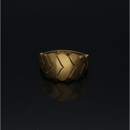 Gold Wave Design Ring 21KT - FKJRN21KM11254