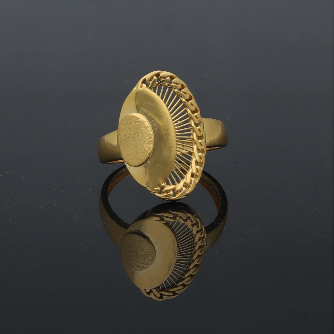 خاتم ذهبي بتصميم تركي 21 قيراط - FKJRN21KM11759