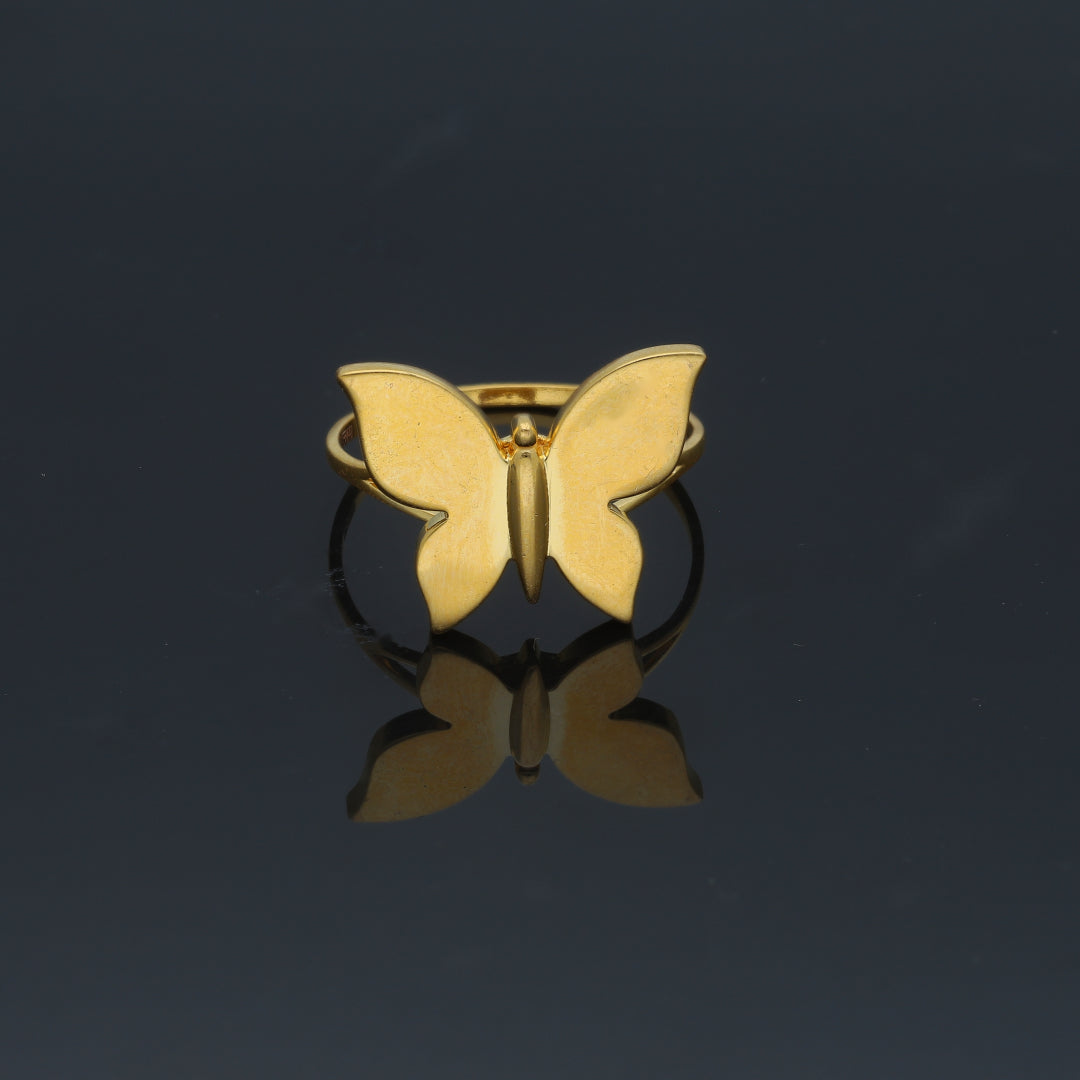 خاتم ذهبي على شكل فراشة 21 قيراط - FKJRN21KM11798