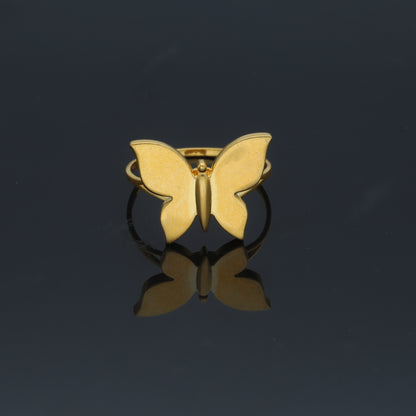 خاتم ذهبي على شكل فراشة 21 قيراط - FKJRN21KM11798