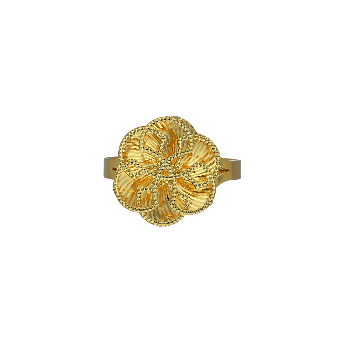 Gold Turkish Design Ring 21KT - FKJRN21KM11812