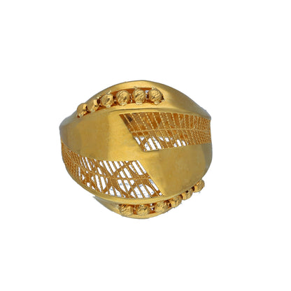 Gold Turkish Design Ring 21KT - FKJRN21KM11815