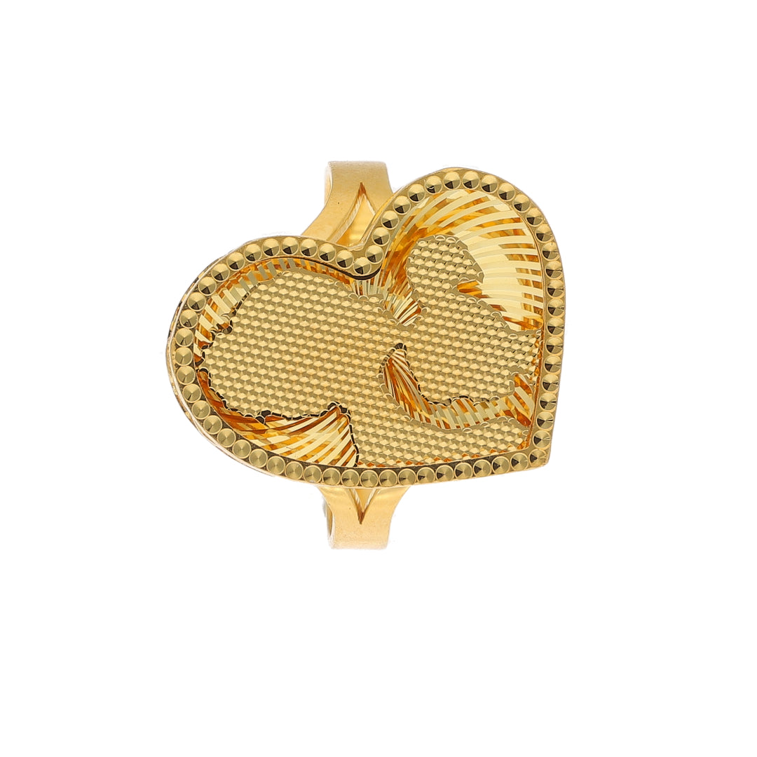 Gold Mother & Daughter Ring 21KT - FKJRN21KM11817