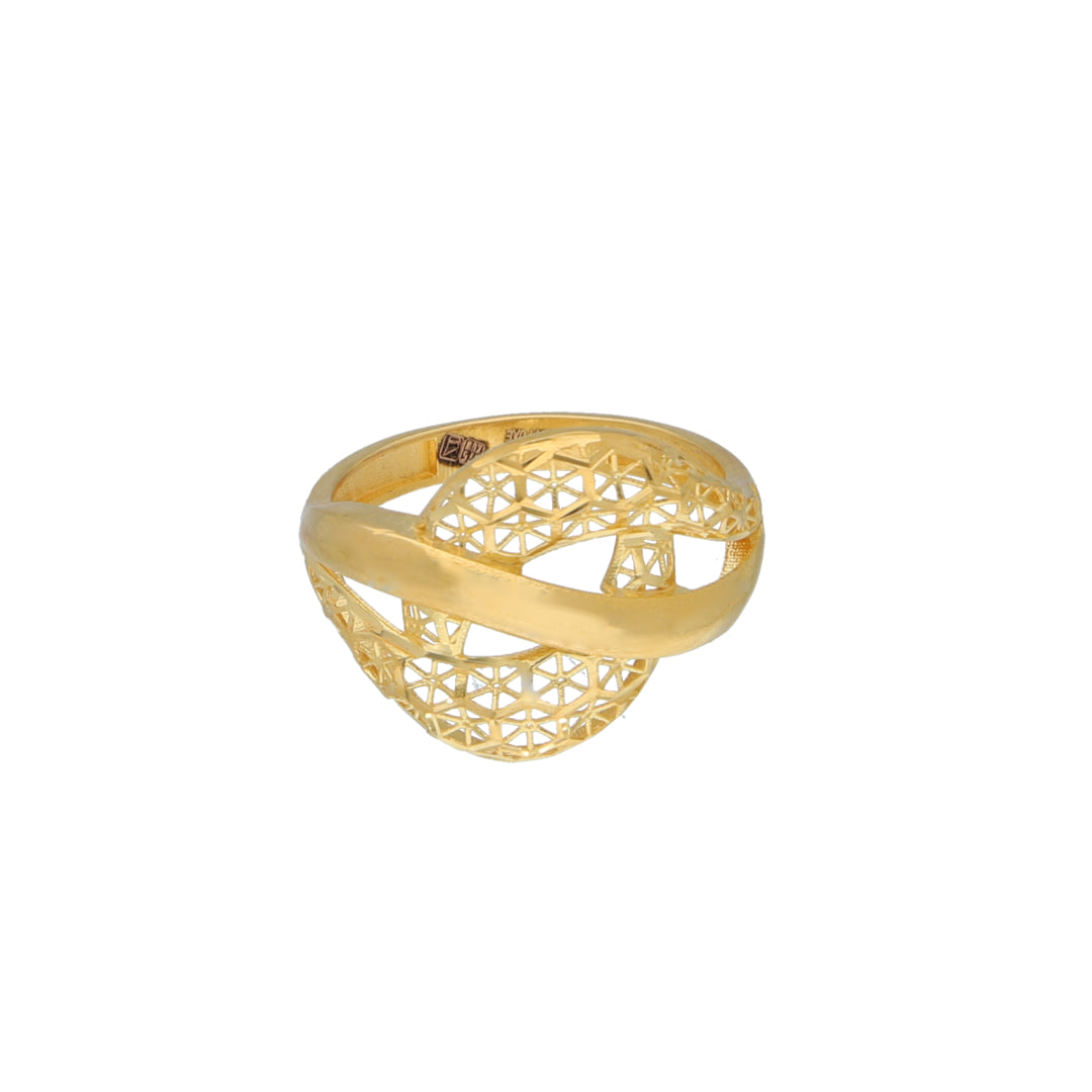Gold Turkish Design Ring 21KT - FKJRN21KM11884