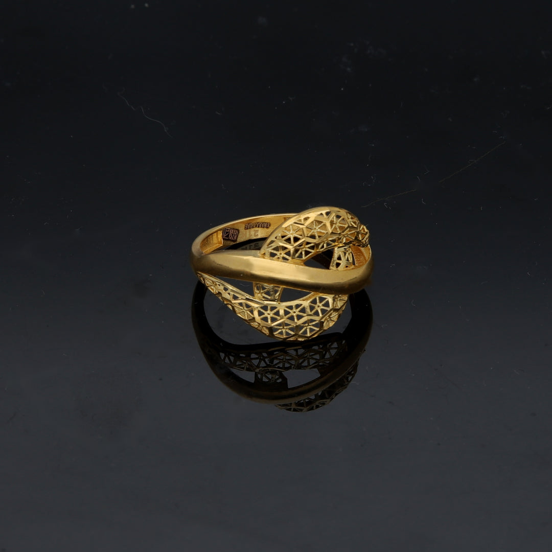 Gold Turkish Design Ring 21KT - FKJRN21KM11884