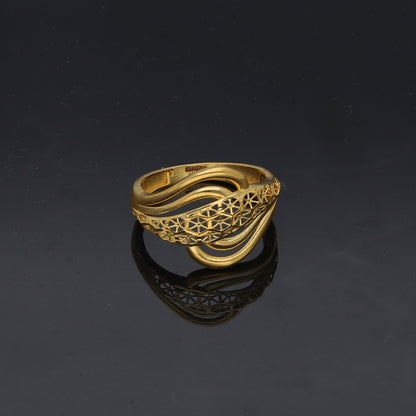 Gold Turkish Design Ring 21KT - FKJRN21KM11885
