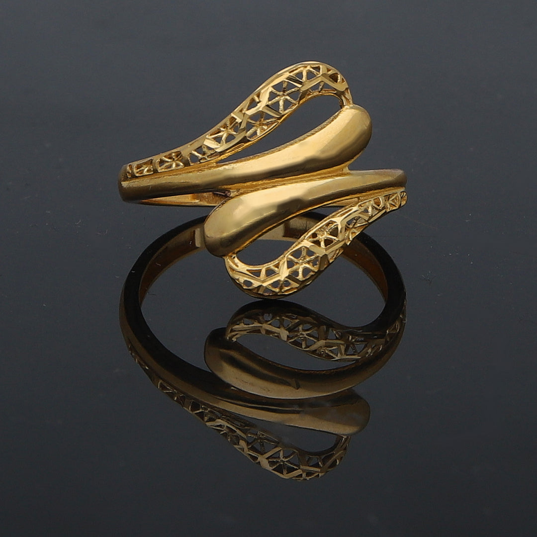 Gold Turkish Design Ring 21KT - FKJRN21KM11887