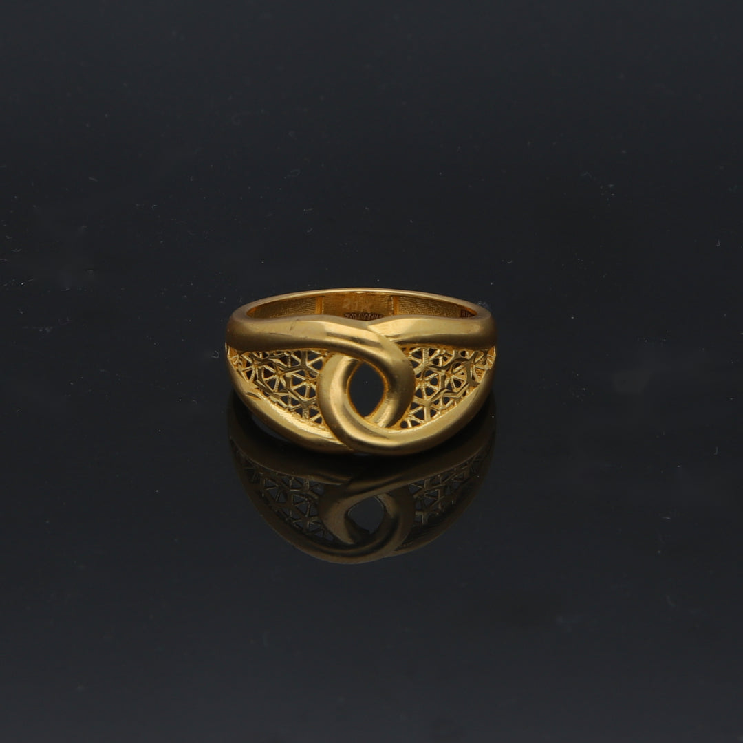 Gold Turkish Design Ring 21KT - FKJRN21KM11889