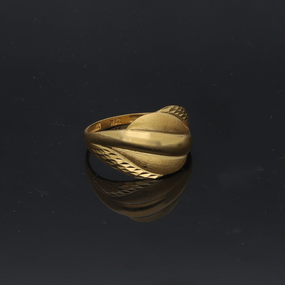 Gold Classic Design Ring 21KT - FKJRN21KM11890