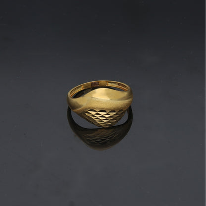 Gold Classic Design Ring 21KT - FKJRN21KM11894