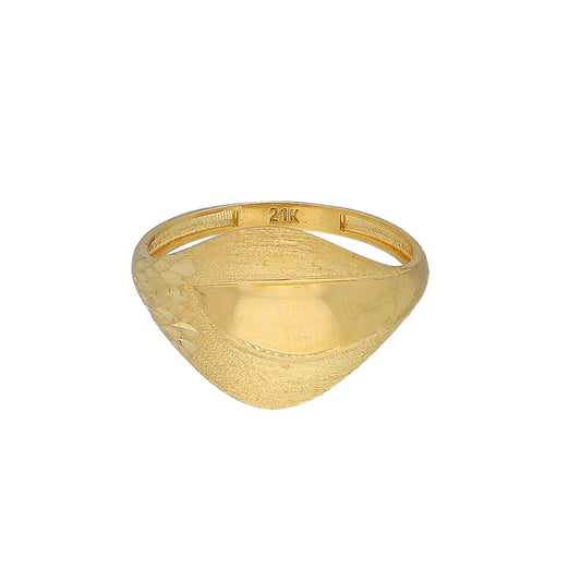 <tc>خاتم ذهب عيار 21 بتصميم كلاسيكي - FKJRN21KM11896</tc>