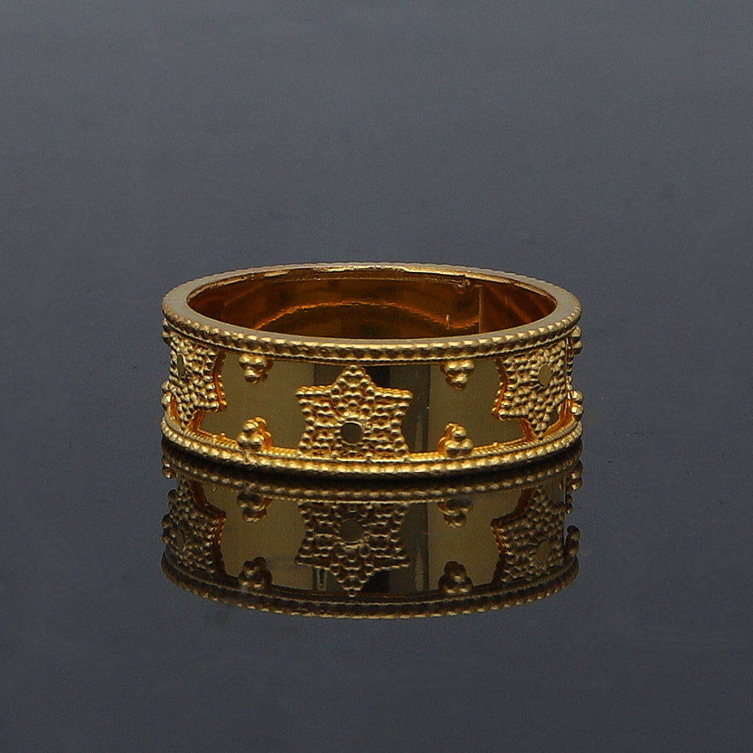 Gold Turkish Design Ring 21KT - FKJRN21KM11907