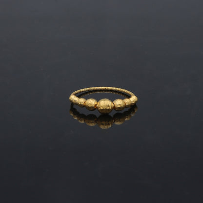 Gold Balls Design Ring 21KT - FKJRN21KM11908