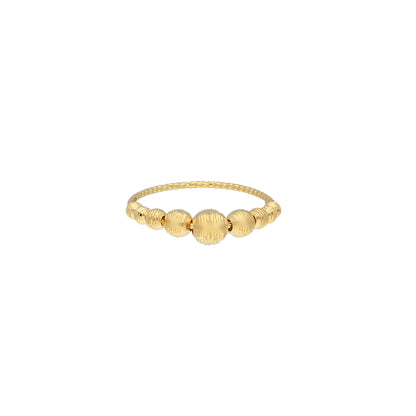 Gold Balls Design Ring 21KT - FKJRN21KM11908