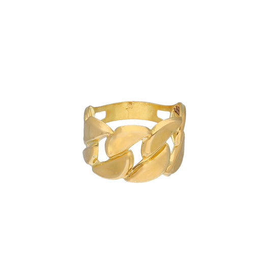 Gold Elegant Design Ring 21KT - FKJRN21KM11954