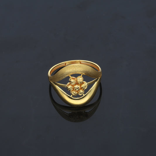 Gold Turkish Design Ring 21KT - FKJRN21KM11963