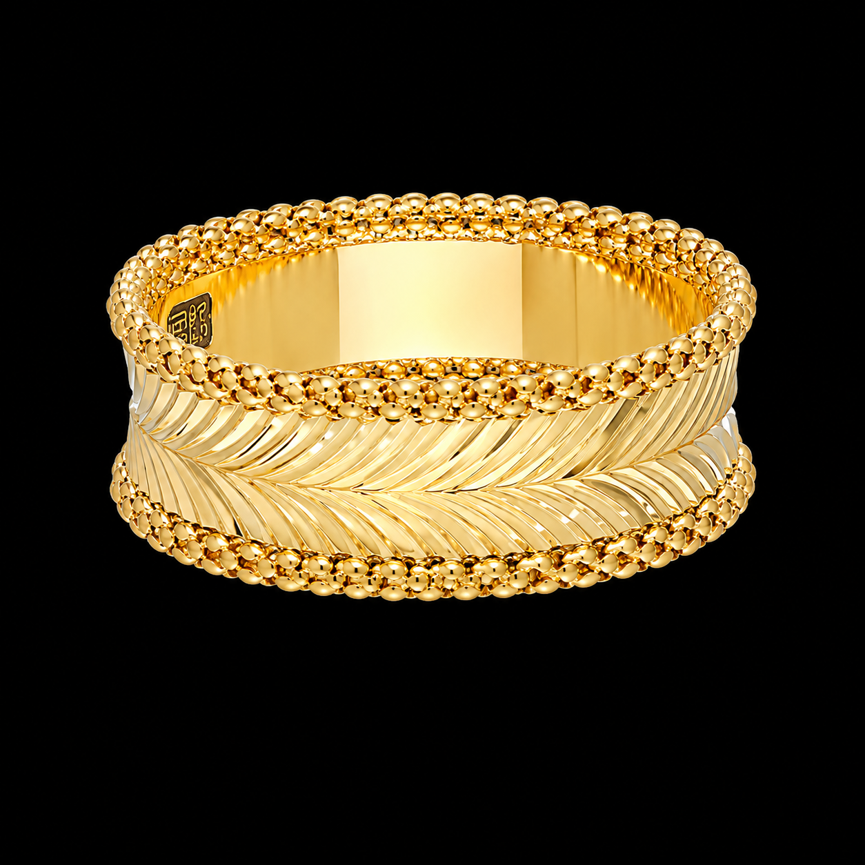 Gold Turkish Design Band 21KT - FKJRN21KM11967