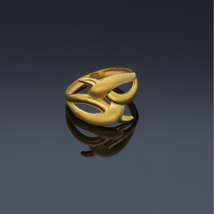 Gold Harmony Abstract Ring 21KT - FKJRN21KM11972