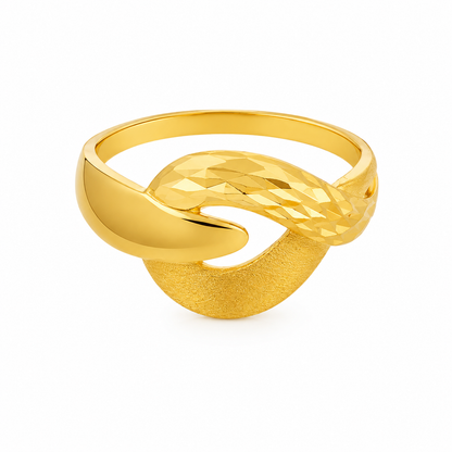 Gold Classic Ring 21KT - FKJRN21KM12029