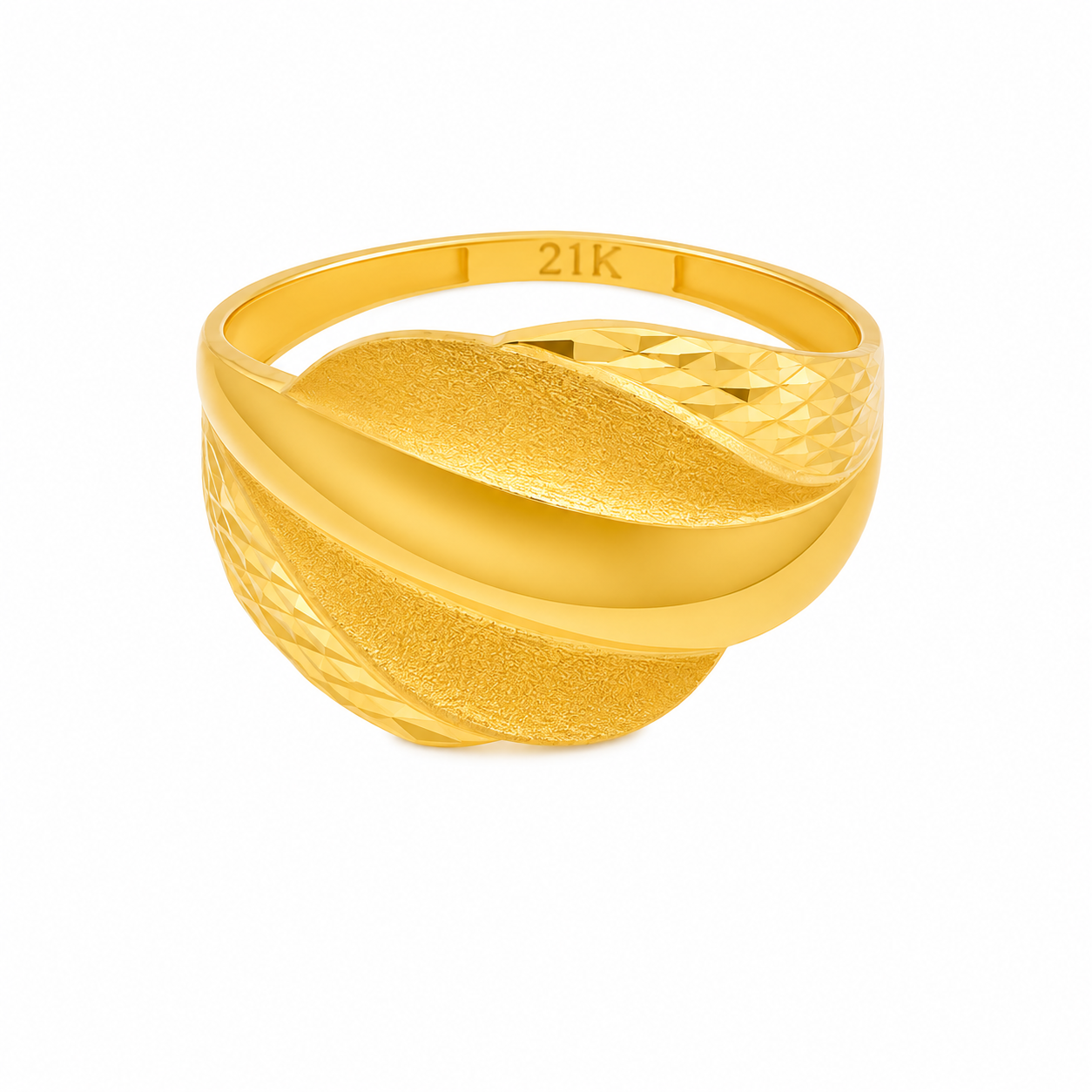 Gold Classic Ring 21KT - FKJRN21KM12031