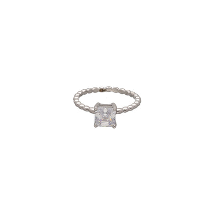 Sterling Silver 925 Celeste Solitaire Ring - FKJRNSL10731