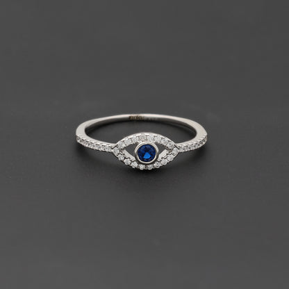 Sterling Silver 925 Mystic Blue Ring - FKJRNSL10750