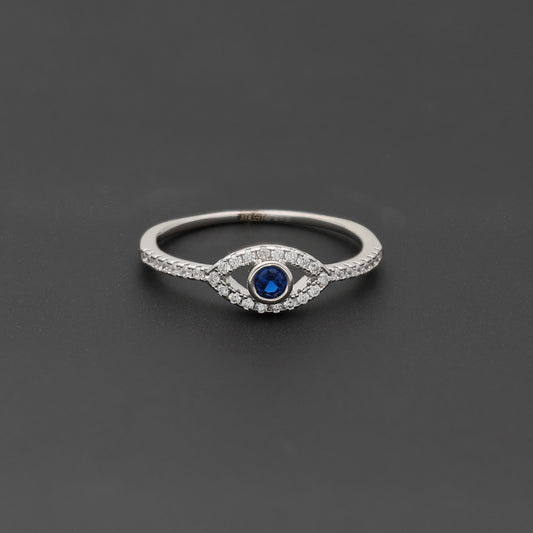 Sterling Silver 925 Mystic Blue Ring - FKJRNSL10750