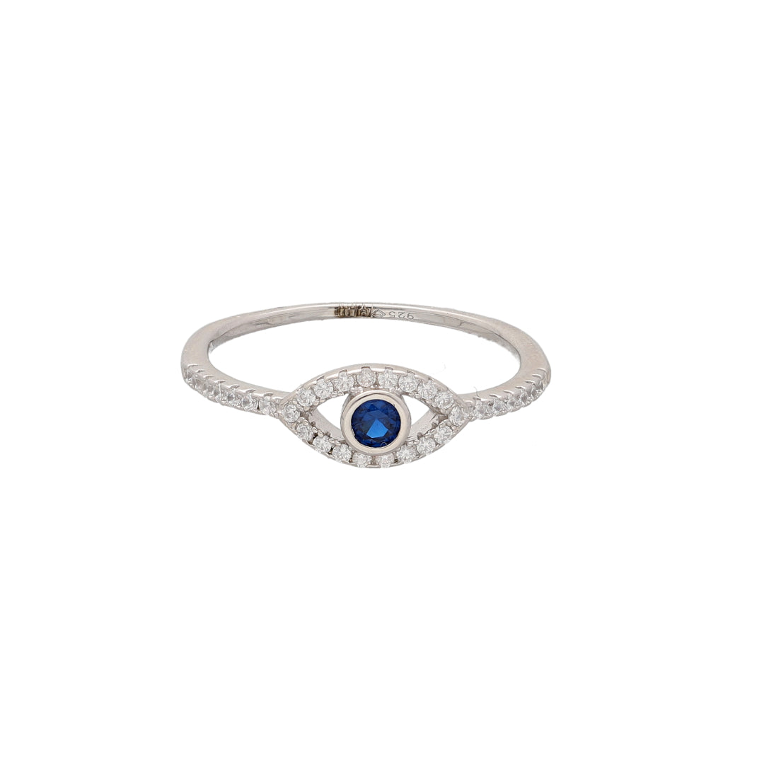 Sterling Silver 925 Mystic Blue Ring - FKJRNSL10750