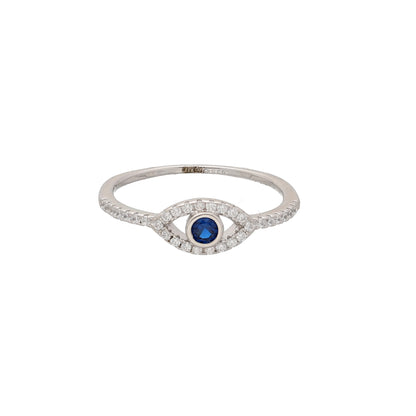 Sterling Silver 925 Mystic Blue Ring - FKJRNSL10750