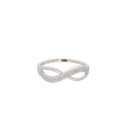 Sterling Silver 925 Infinity Loop Ring - FKJRNSL10754