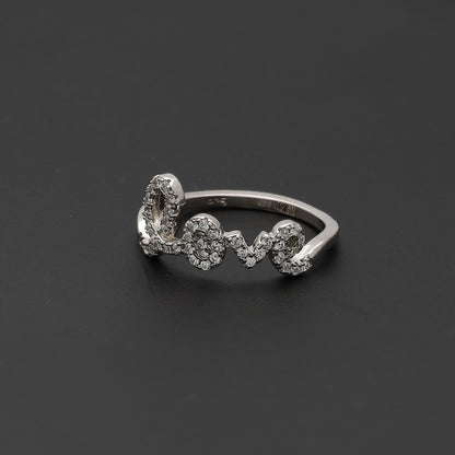 Sterling Silver 925 LOVE Letter Ring - FKJRNSL10755