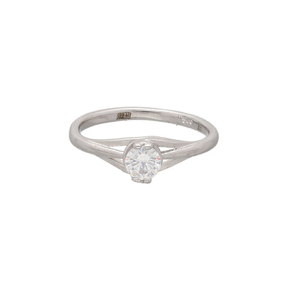 Sterling Silver 925 Timeless Solitaire Ring - FKJRNSL10758