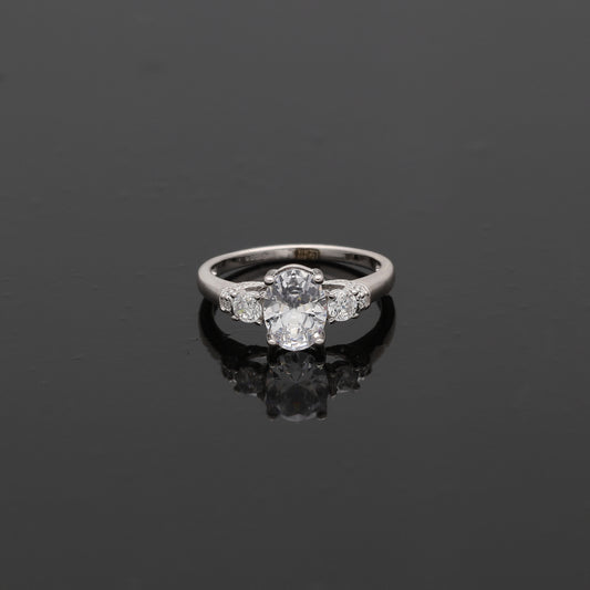 Sterling Silver 925 Elegant Promise Ring - FKJRNSL10795