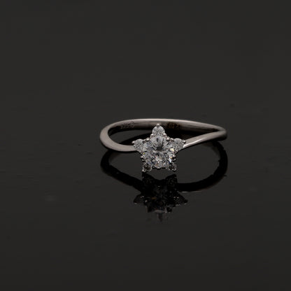 Sterling Silver 925 Star Bloom Ring - FKJRNSL10807