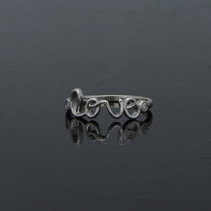 Sterling Silver 925 Love Ring - FKJRNSL10967