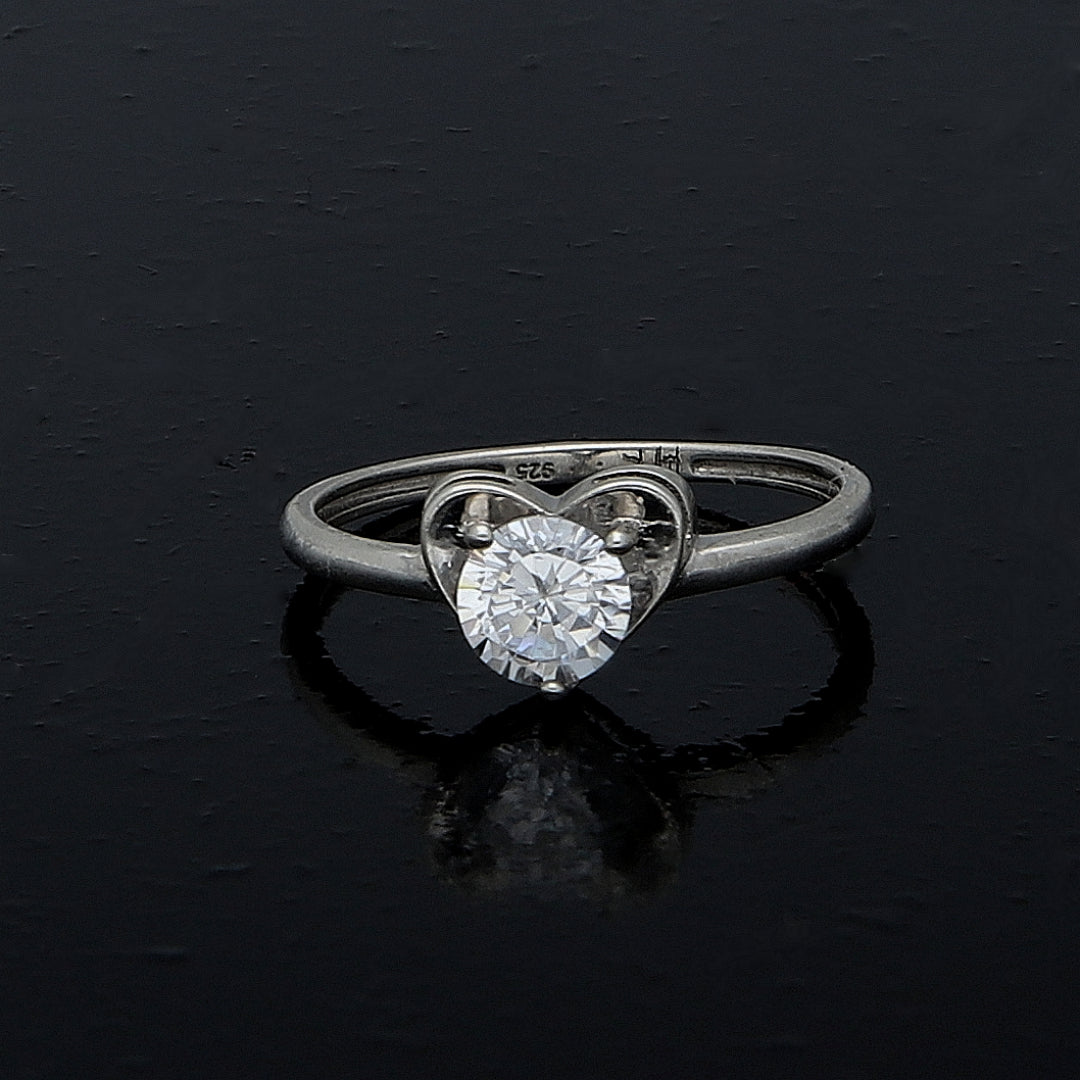 Sterling Silver 925 Heart Cut Ring - FKJRNSL10980