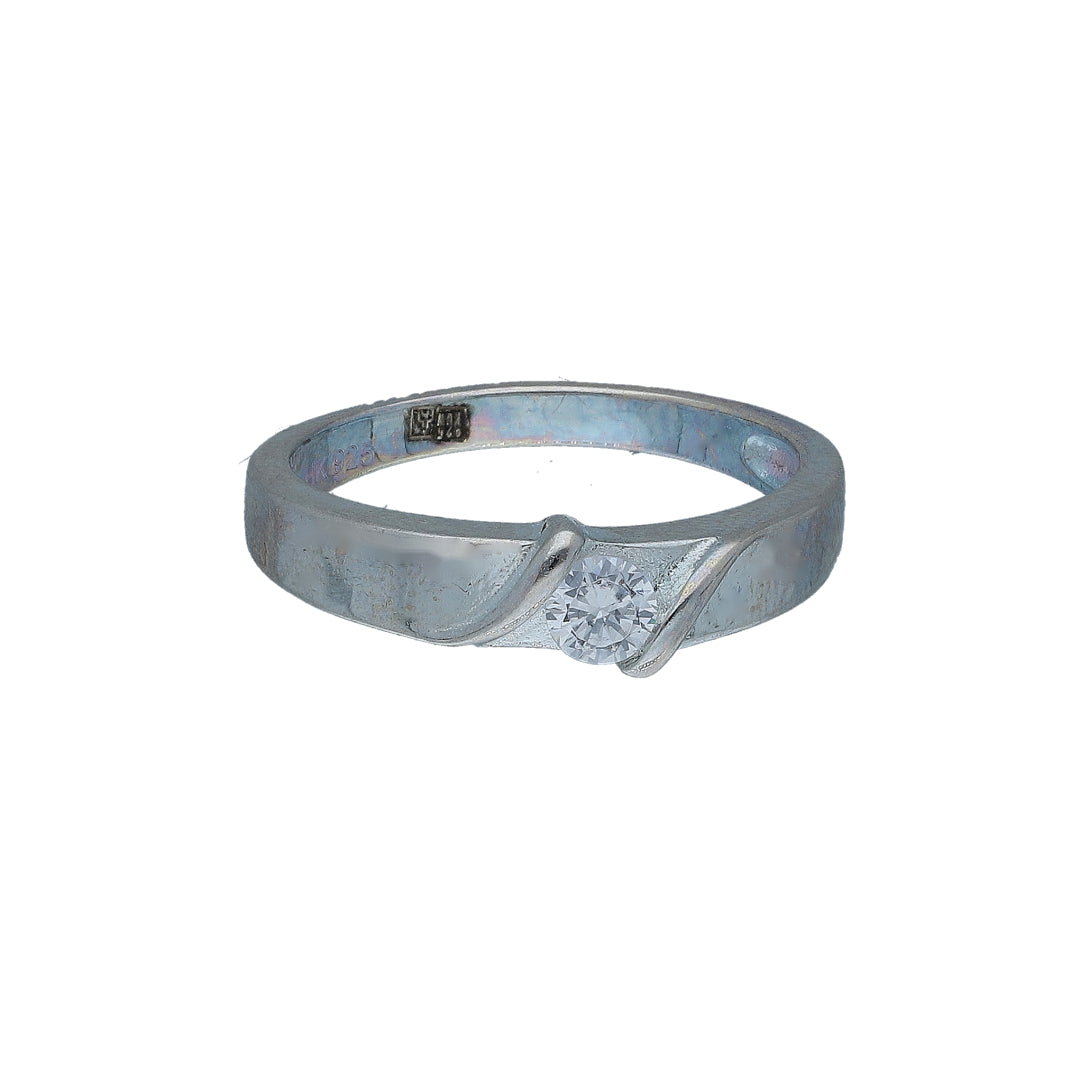 Sterling Silver 925 Classic Swirl-Set Ring - FKJRNSL10992