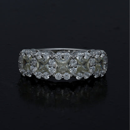 Sterling Silver 925 Statement Band Ring - FKJRNSL11010